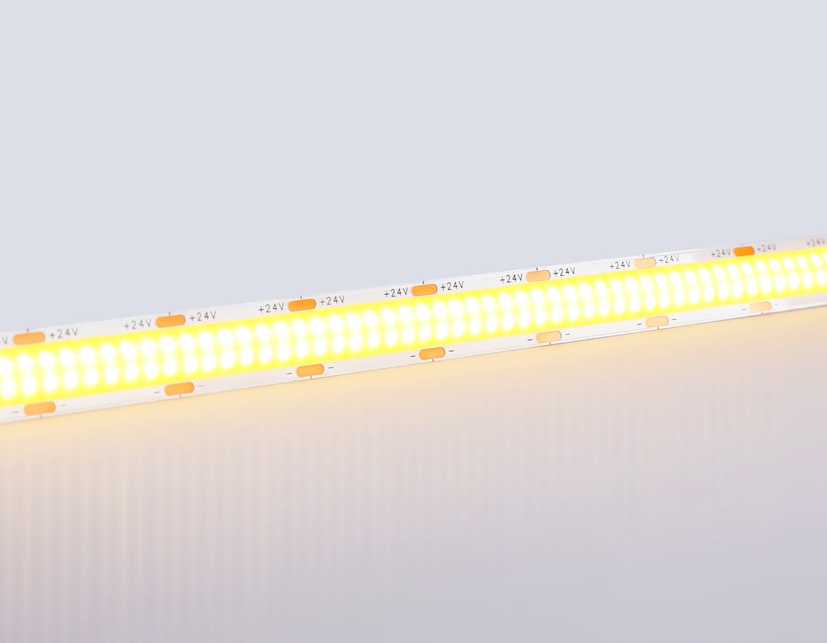 GS4801 COB 616Led/19W m/ 24V IP20 3000K/ 5m*12mm*2mm (2 конт.)