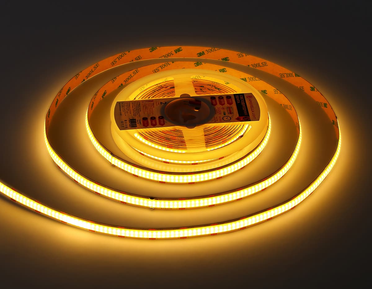 GS4801 COB 616Led/19W m/ 24V IP20 3000K/ 5m*12mm*2mm (2 конт.)