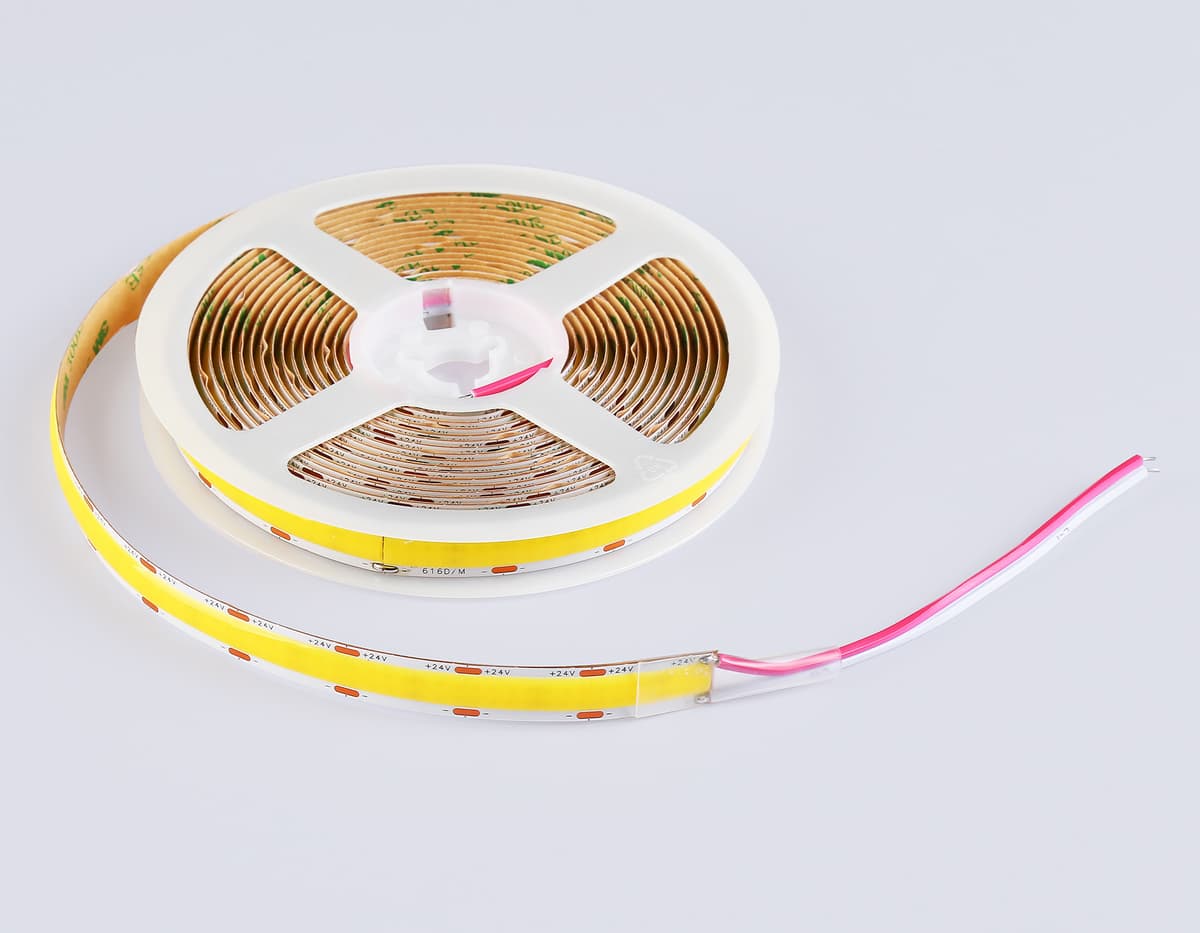 GS4802 COB 616Led/19W m/ 24V IP20 4500K/ 5m*12mm*2mm (2 конт.)