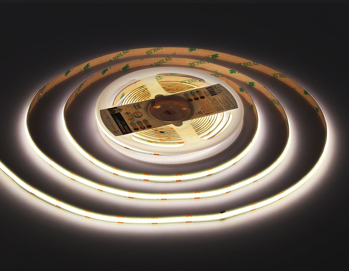 GS4901 COB 608Led/ 12W m/ 24V IP20 CCT 3000-6500K/ 5m*8mm*2.2mm (3 конт.)