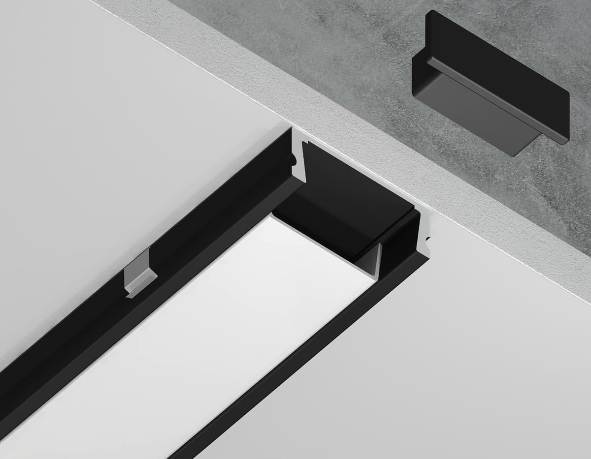 GP1700BK черный 2000*15.5*6