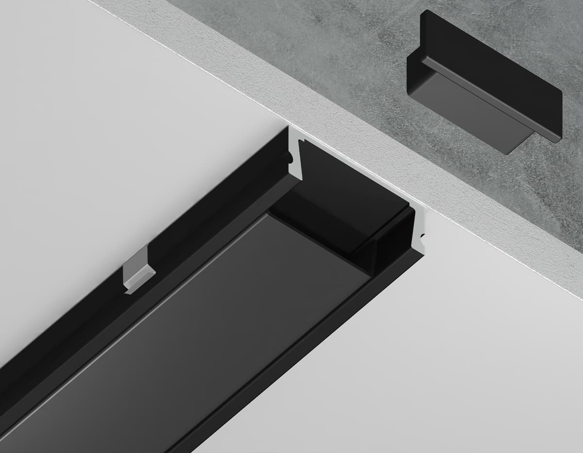 GP1700BK черный 2000*15.5*6