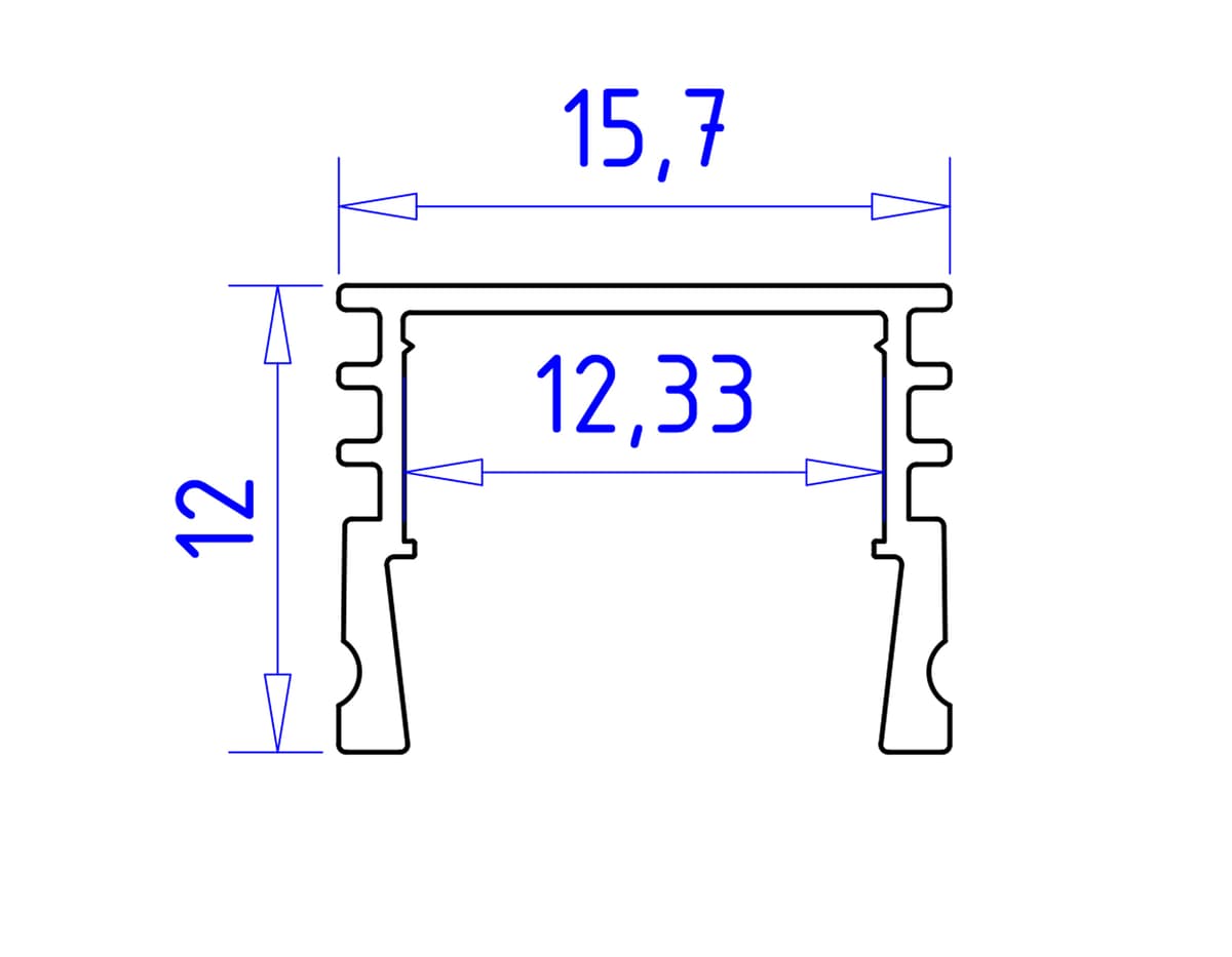 GP1750BK черный 2000*15.7*12