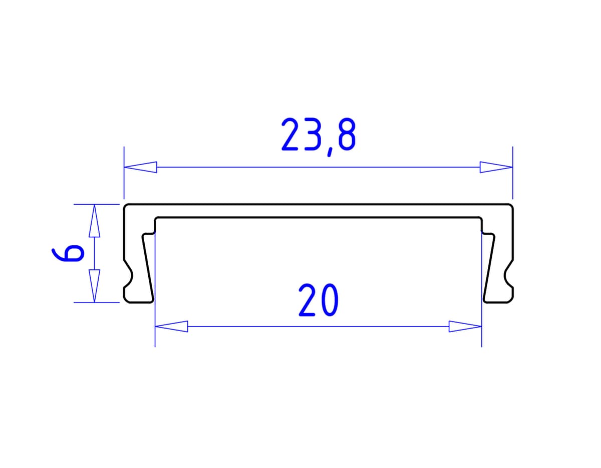 GP1800WH белый 2000*23.8*6