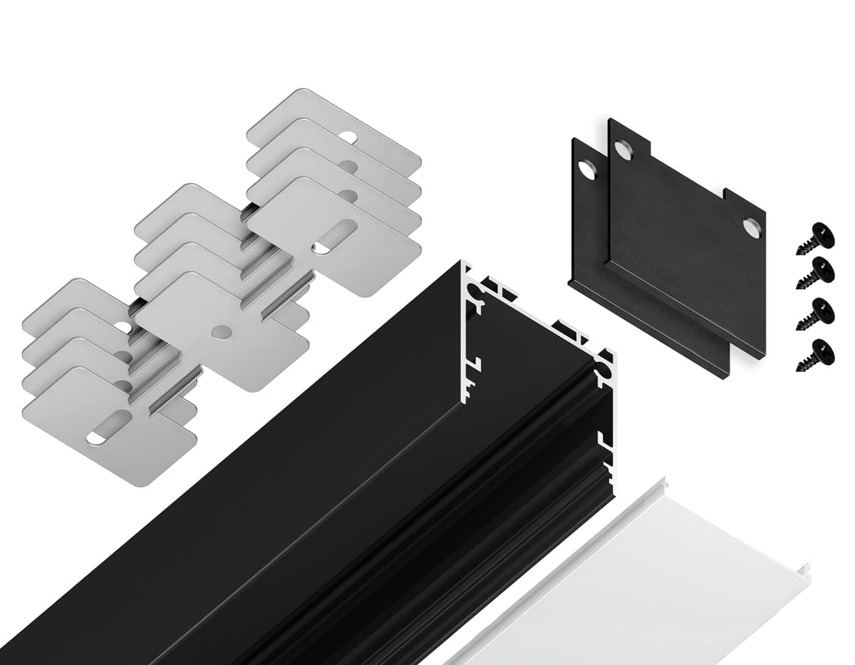 GP2500BK черный 2000*25*25