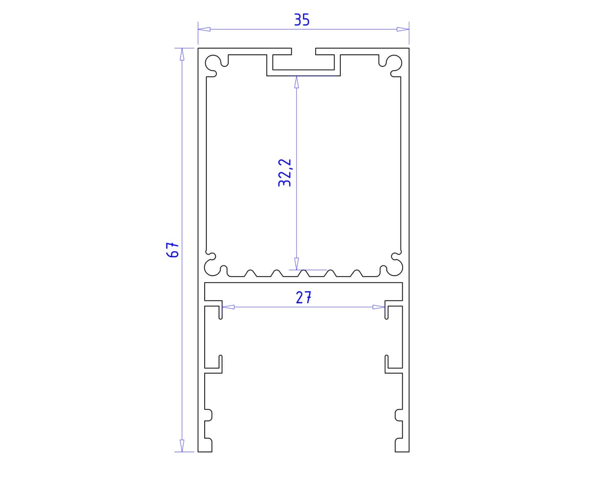 GP3000BK черный 2000*35*67