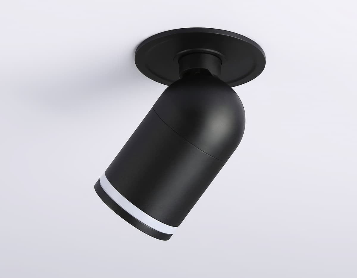 TA1273 SBK/FR черный песок/белый матовый MR16 GU5.3 D55*136