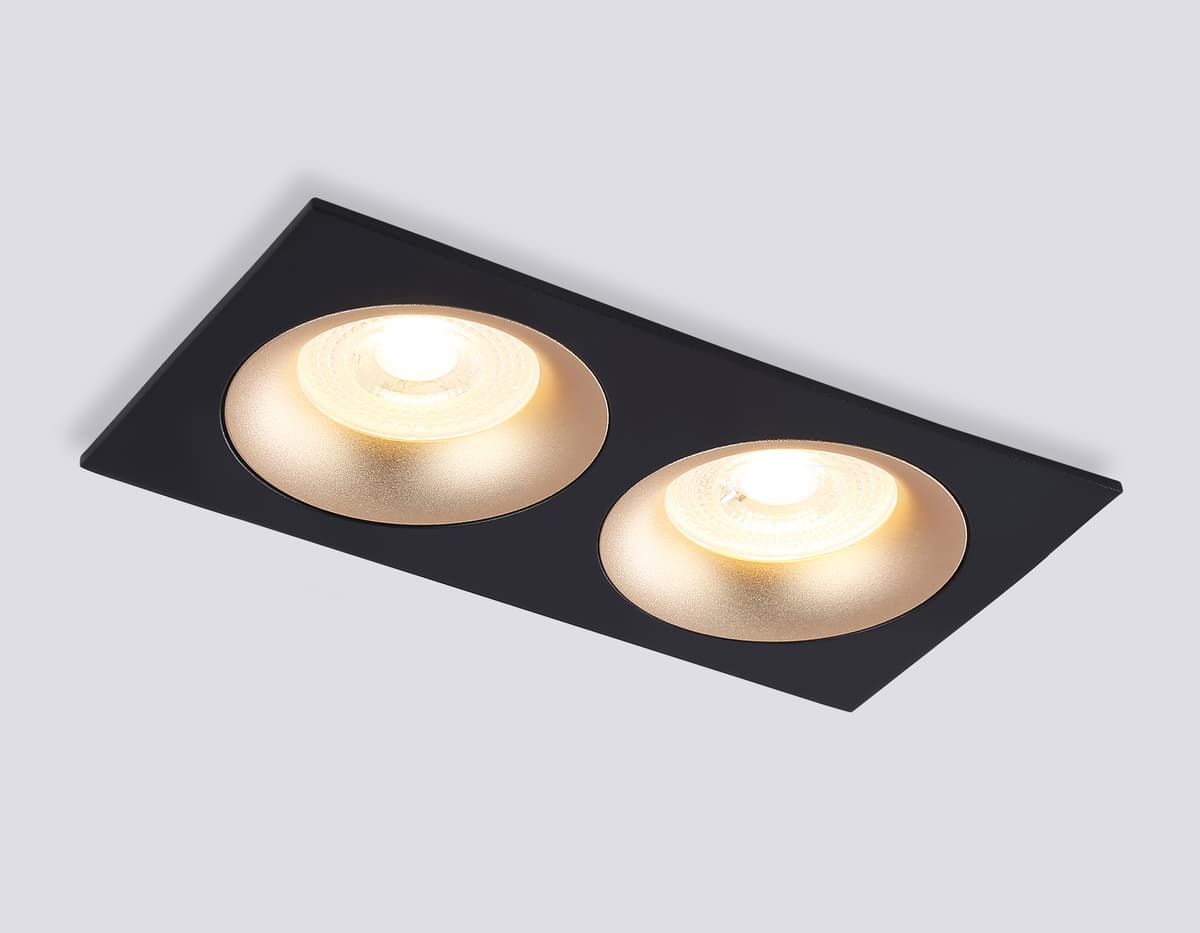 TN102735/2 BK/GD черный/золото GU5.3 175*92*23