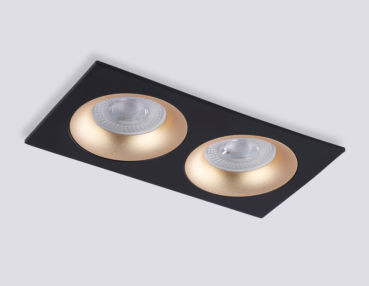 TN102735/2 BK/GD черный/золото GU5.3 175*92*23