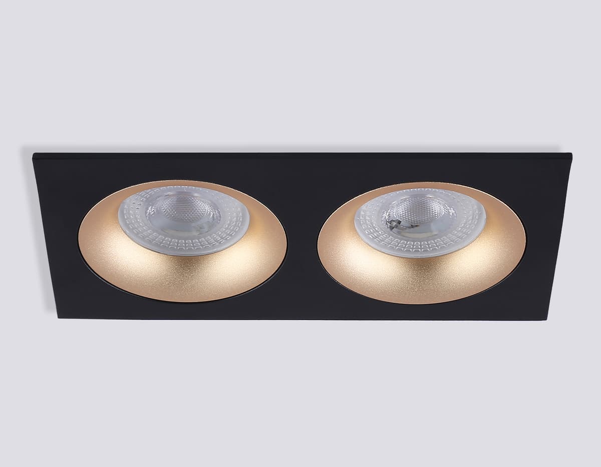 TN102735/2 BK/GD черный/золото GU5.3 175*92*23