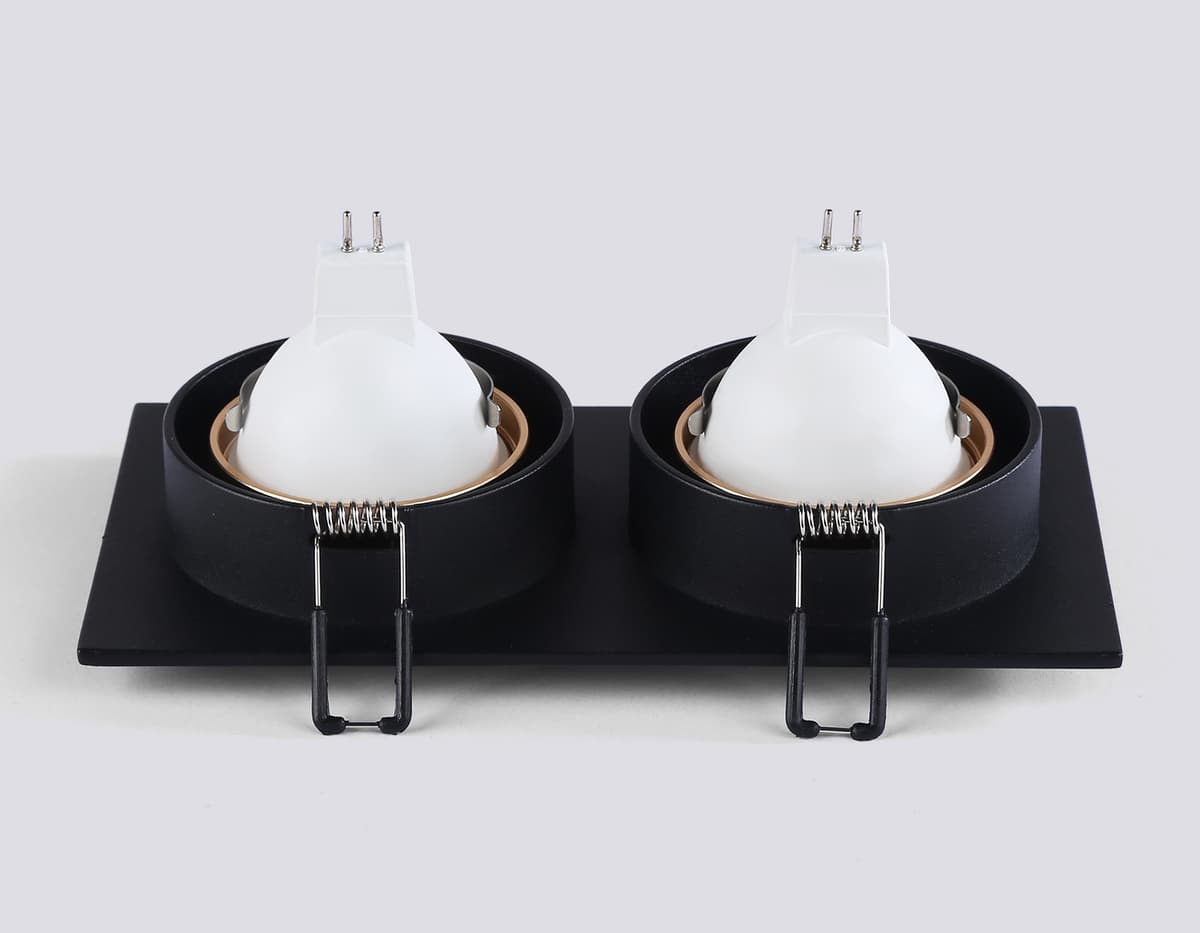 TN102735/2 BK/GD черный/золото GU5.3 175*92*23