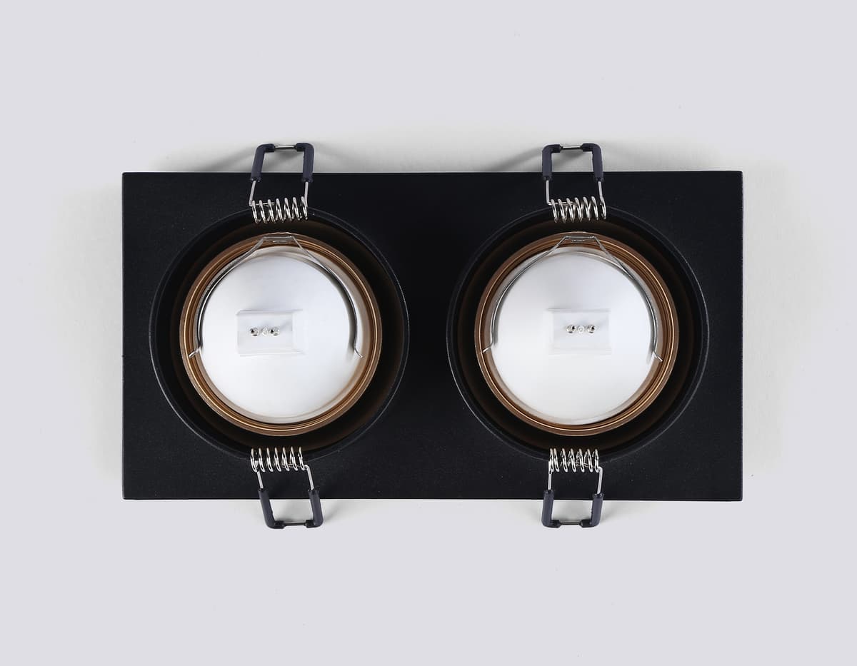 TN102735/2 BK/GD черный/золото GU5.3 175*92*23