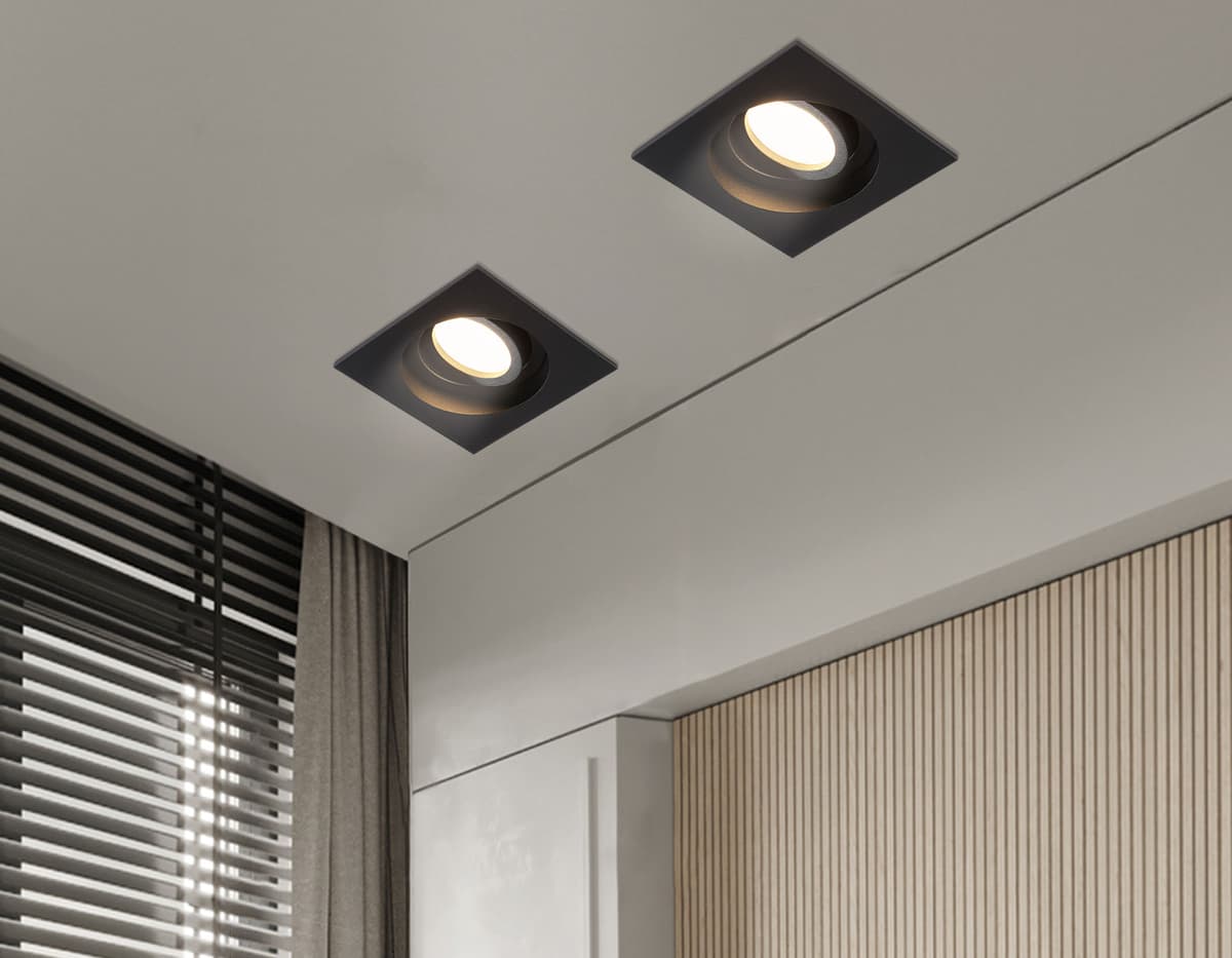 TN102758 BK черный IP20 GU5.3 100*100*32