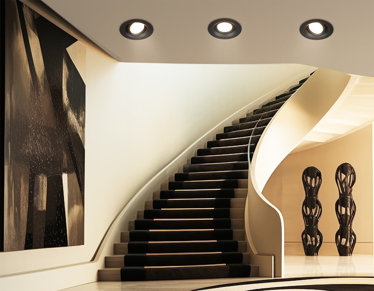 TN1142 BK черный IP44 GU5.3 D95*38