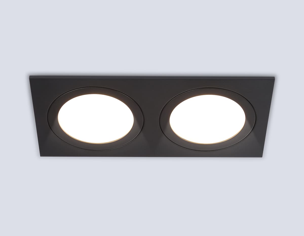 TN6615/2 BK черный IP44 GX53/2 max 15W 215*110*24