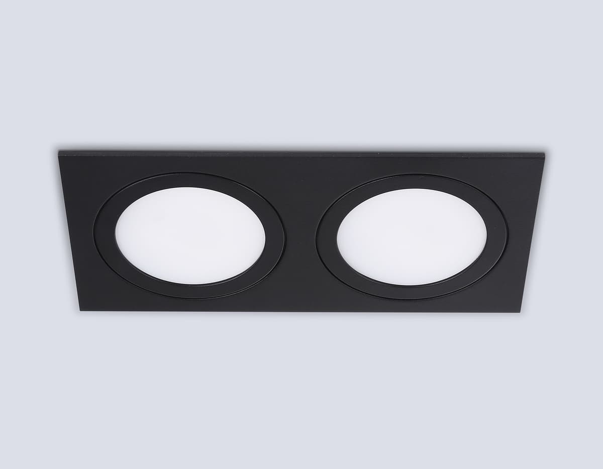 TN6615/2 BK черный IP44 GX53/2 max 15W 215*110*24