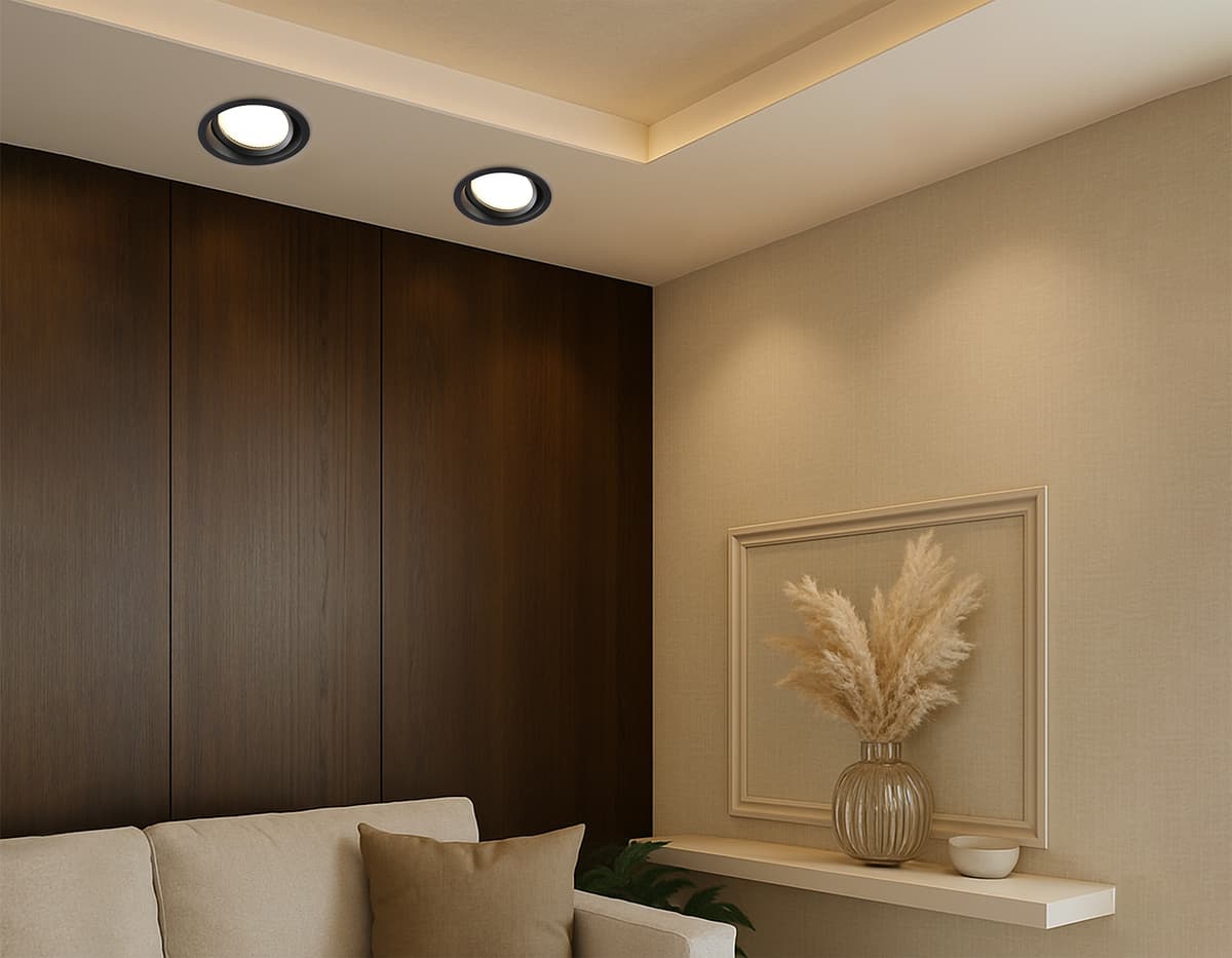 TN6653 BK черный IP44 GX53 D110*48