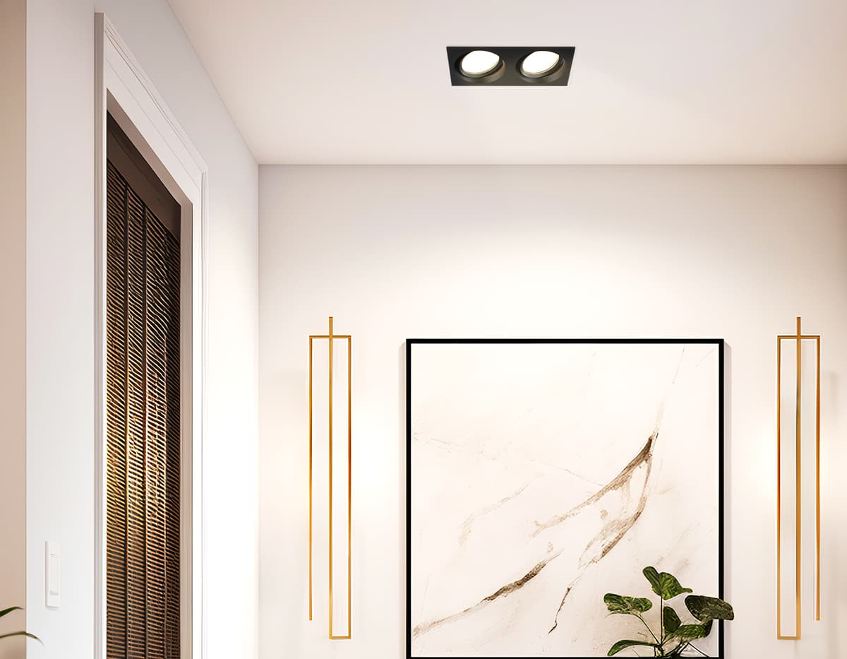 TN6661/2 BK черный IP44 GX53/2 220*110*48