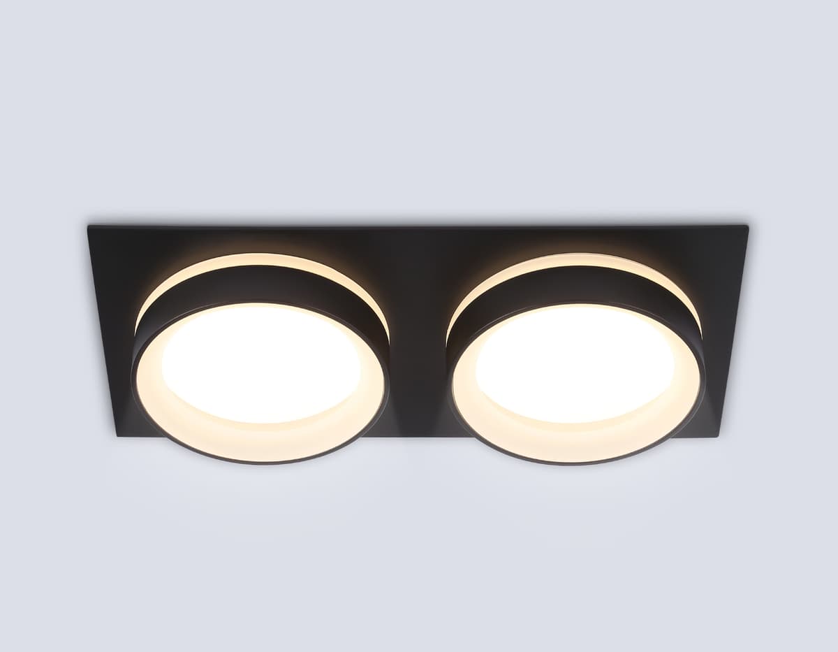 TN6712/2 BK черный IP44 GX53/2 max 15W 210*105*45