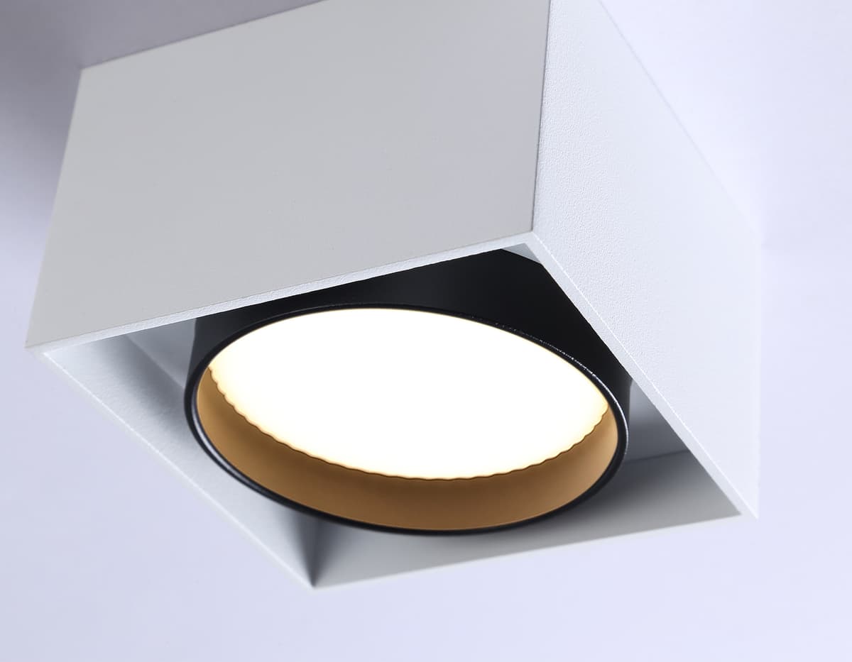 TN70865 WH/BK белый/черный GX53 max 12W 95*95*62