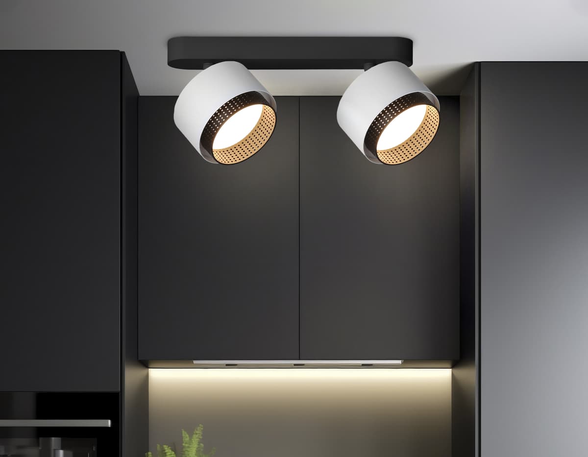 TN71285/2 WH/BK белый/черный GX53/2 max 12W 270*95*137