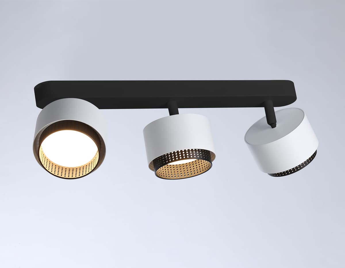 TN71291/3 WH/BK белый/черный GX53/3 max 12W 400*95*137