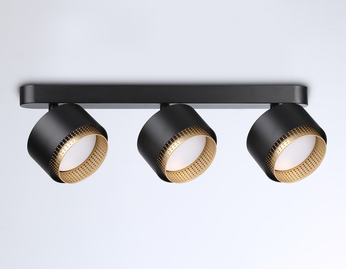 TN71295/3 BK/GD черный/золото GX53/3 max 12W 400*95*137