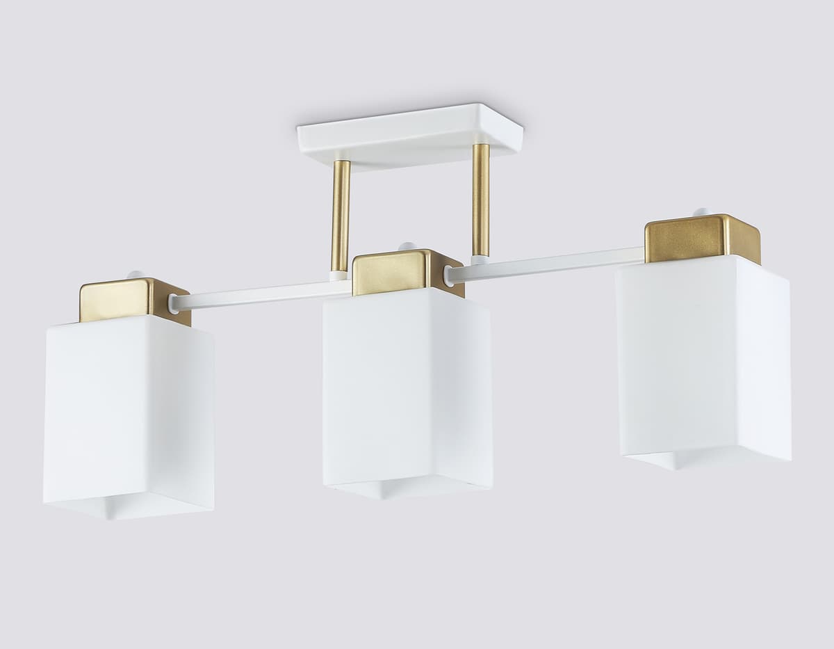 TR303045/3 WH/GD белый/золото E27/3 max 60W 540*100*270