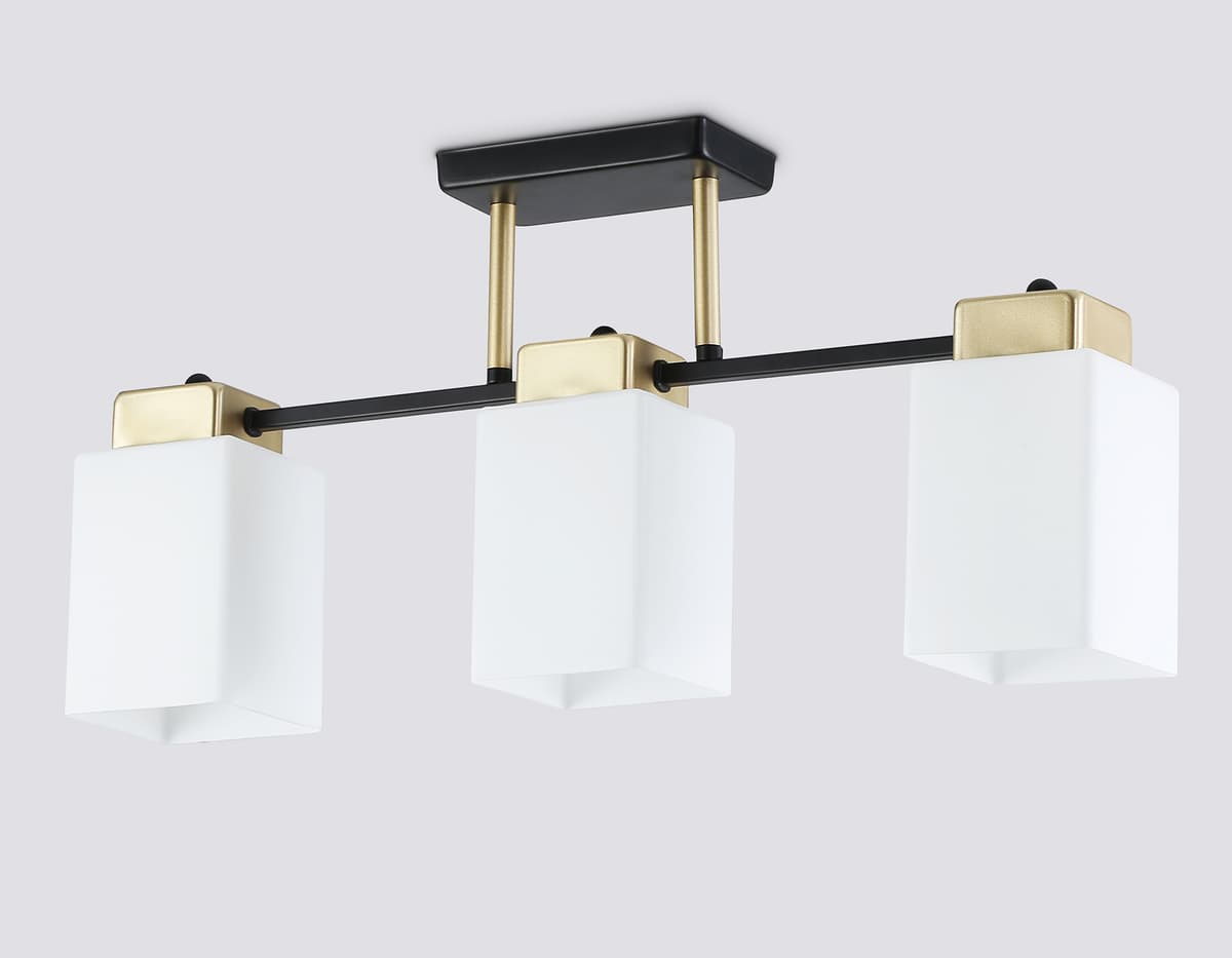 TR303046/3 BK/GD черный/золото E27/3 max 60W 540*100*270