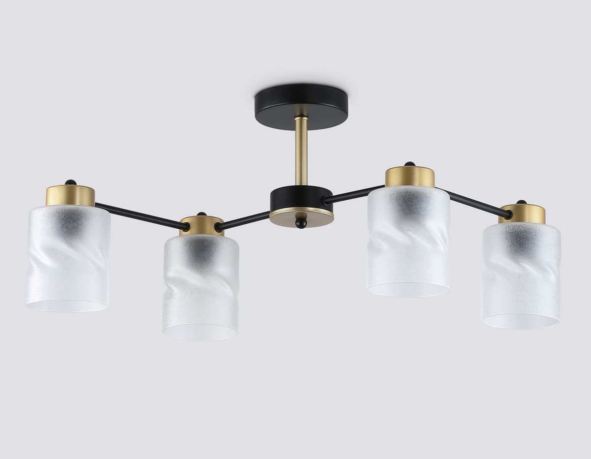 TR303324/4 BK/GD черный/золото E27/4 max 60W 650*290*270