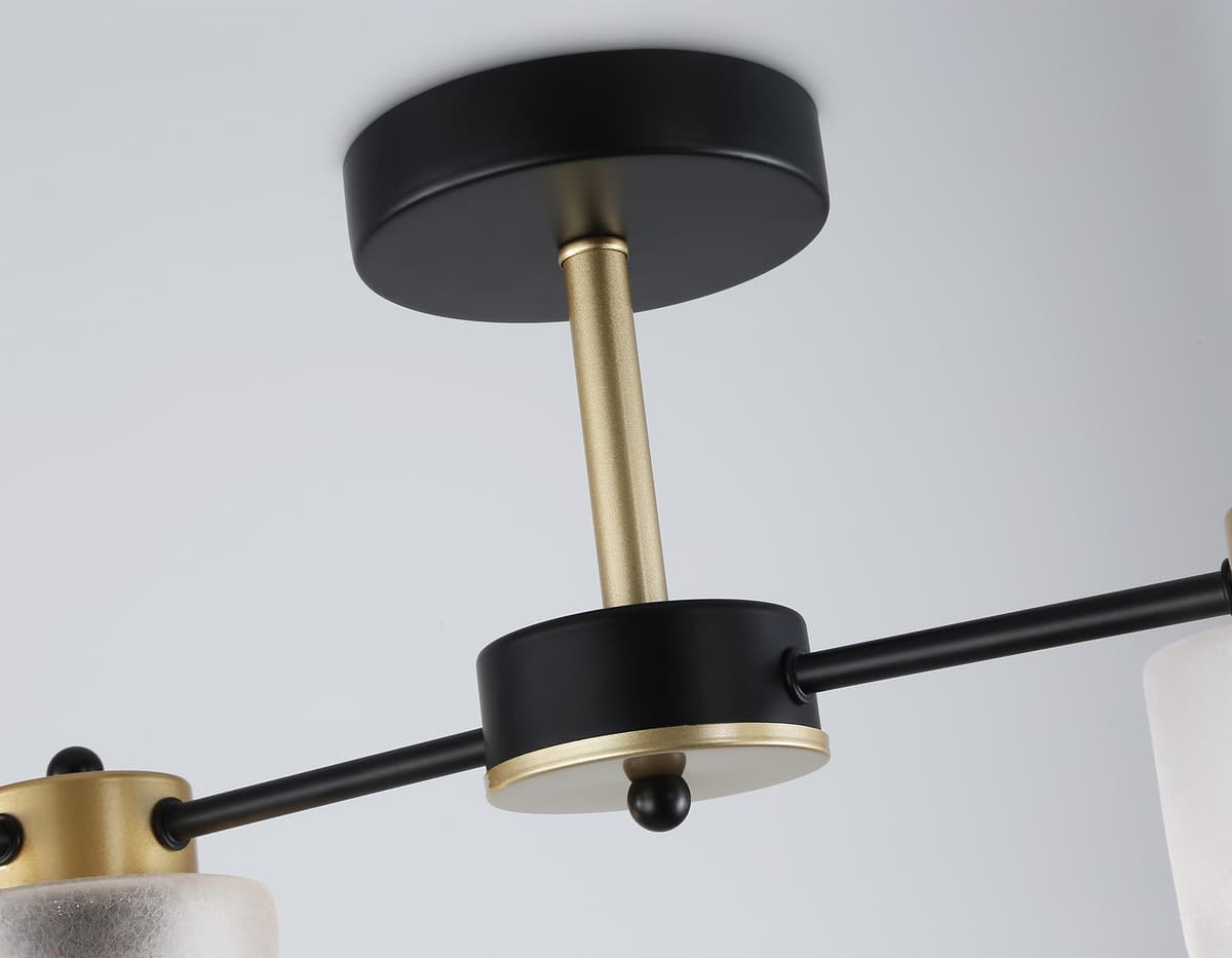 TR303324/4 BK/GD черный/золото E27/4 max 60W 650*290*270