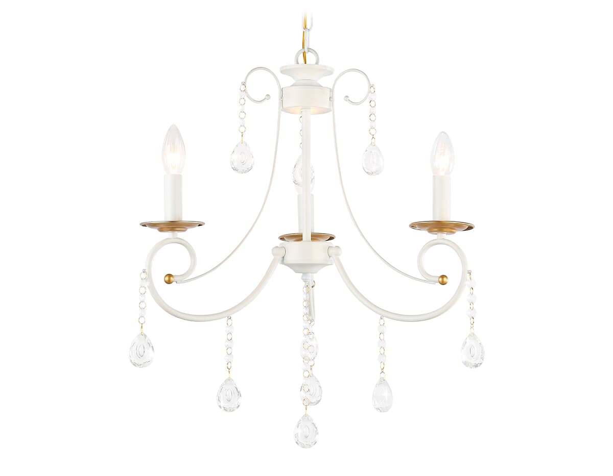 TR4915/3 WH/GD белый/золото E14/3 max 40W D550*860