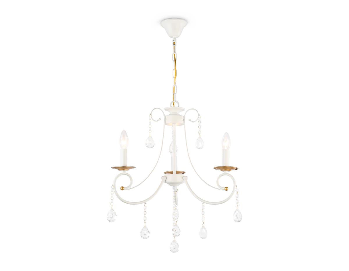 TR4915/3 WH/GD белый/золото E14/3 max 40W D550*860