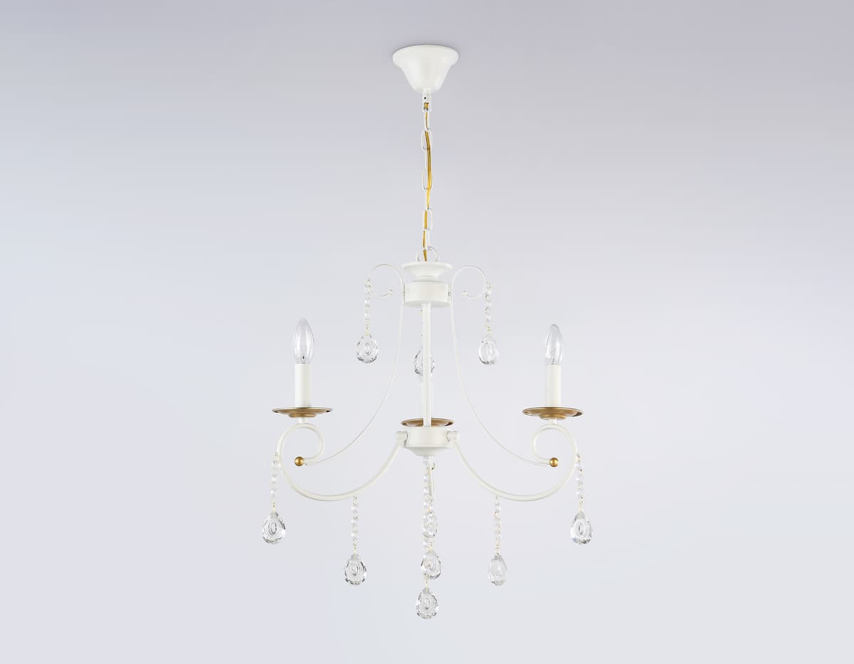 TR4915/3 WH/GD белый/золото E14/3 max 40W D550*860