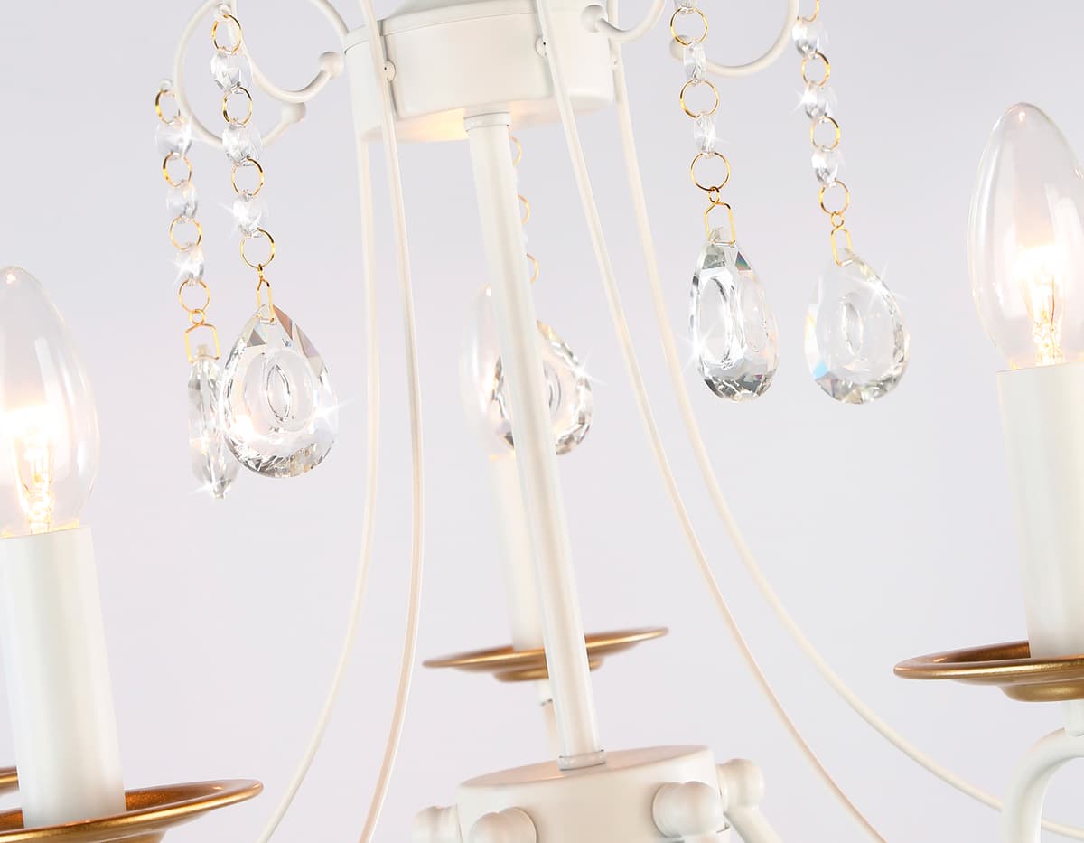 TR4916/5 WH/GD белый/золото E14/5 max 40W D550*860