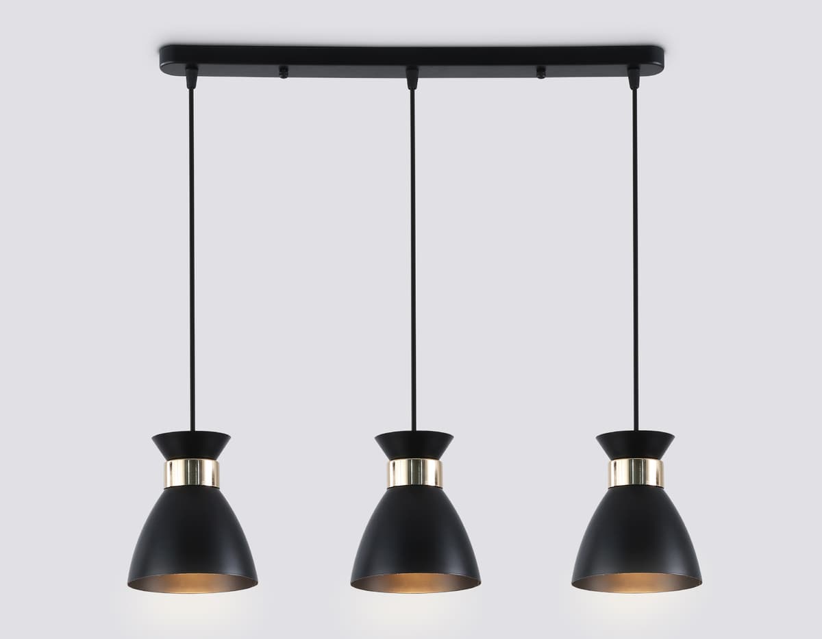 TR8469/3 BK/FGD черный/золото E27/3 max 60W 550*135*1000