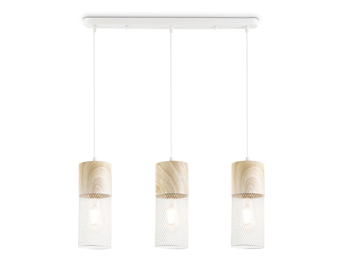 TR8499/3 WH/WD белый/дерево E27/3 max 60W 550*100*1000