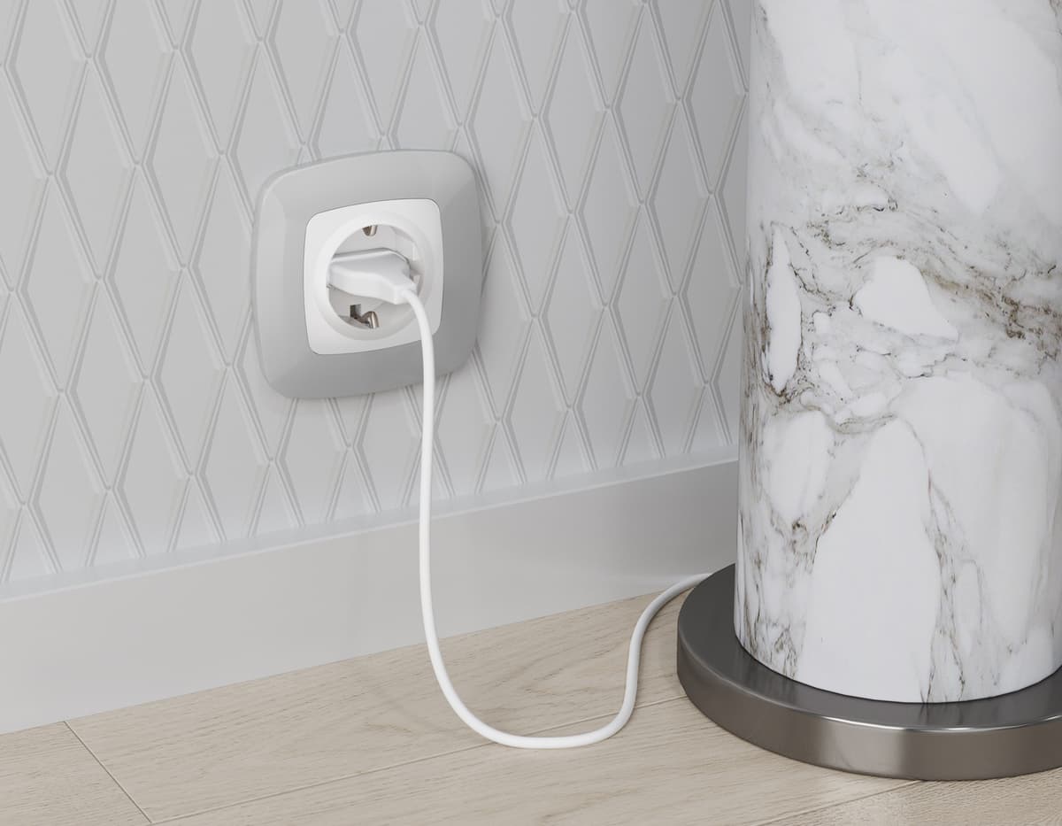 Комплект механизма электрической розетки OMEGA Белый глянец с/з на винтовых зажимах QUANT (OP1060, VM141)