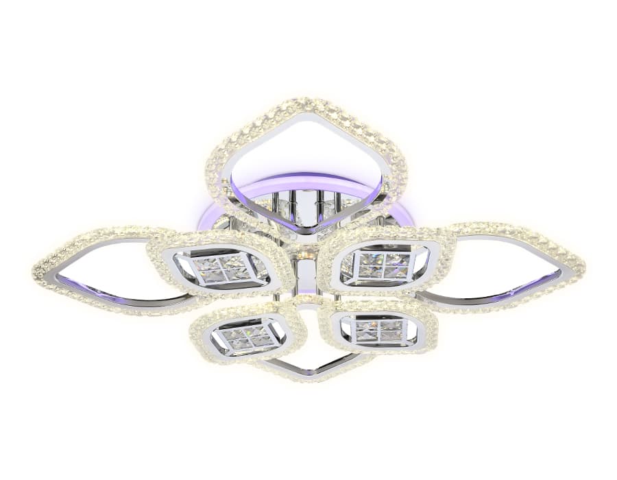 FA283/4+4 CH хром 147W 750*750*120 (ПДУ РАДИО 2.4G)