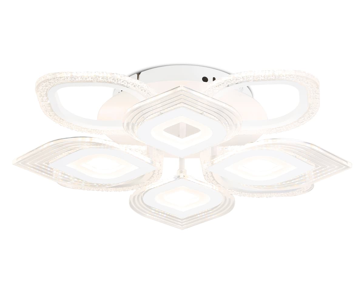 FA4294/4+4 WH белый 128W 3000K/4200K/6400K D555*120 (ПДУ ИК)