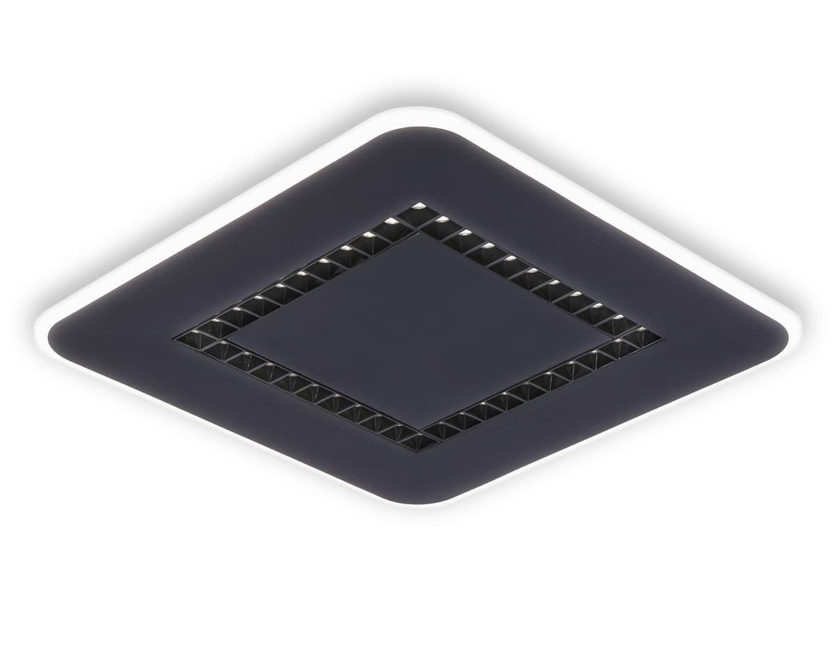 FL51419 BK черный 3000K/4200K/6400K 68W 488*488*40 (ПДУ ИК)