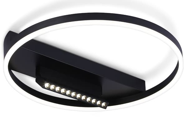 FL51458/1+1 BK черный 60W 3000K-6400K+4200K D500*110 (ПДУ РАДИО 2.4G)