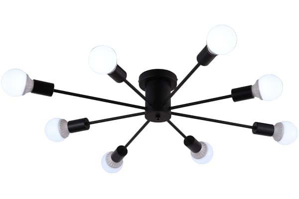 TR80411/8 BK черный E27/8 max 60W D950*150