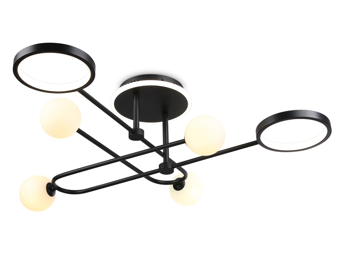 FL66232/6 BK черный 48W 3000K-6400K+G9/4 880*880*240 (ПДУ ИК)