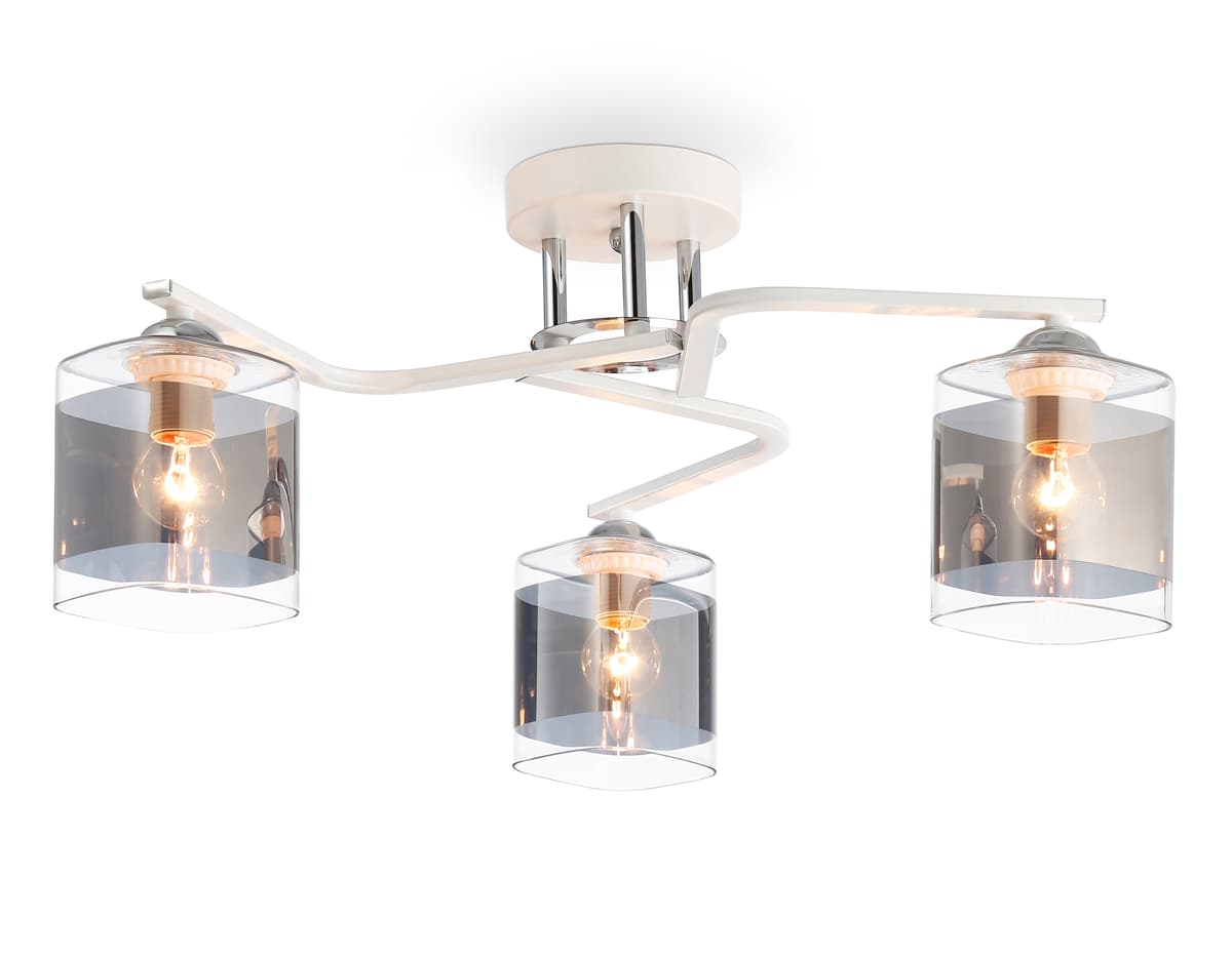 TR303217/3 WH/CH/SM белый/хром/дымчатый E27*3 max 60W D540*250