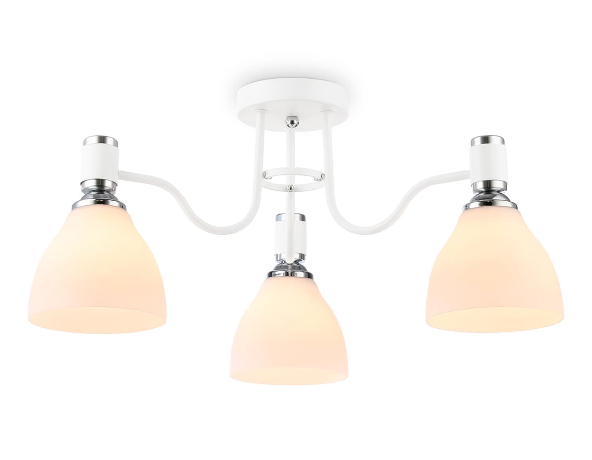 TR303302/3 WH/CH/FR белый/хром/белый матовый E27*3 max 60W D600*270