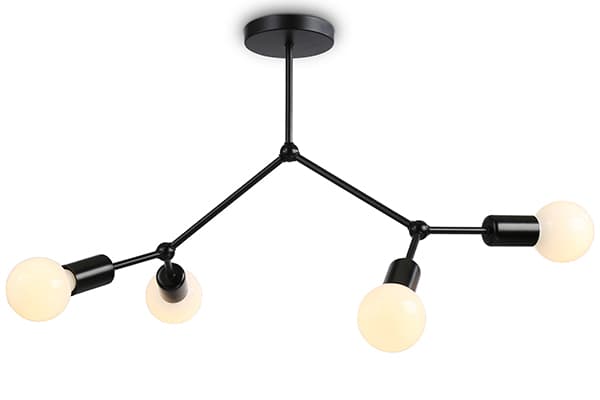 TR8033/4 BK черный E27*4 max 40W D670*440