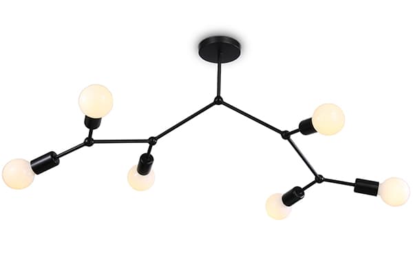 TR8036/6 BK черный E27*6 max 40W D670*590