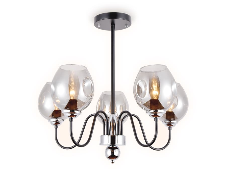 TR9058/5 BK/SM черный/дымчатый E27 max 40W D650*572