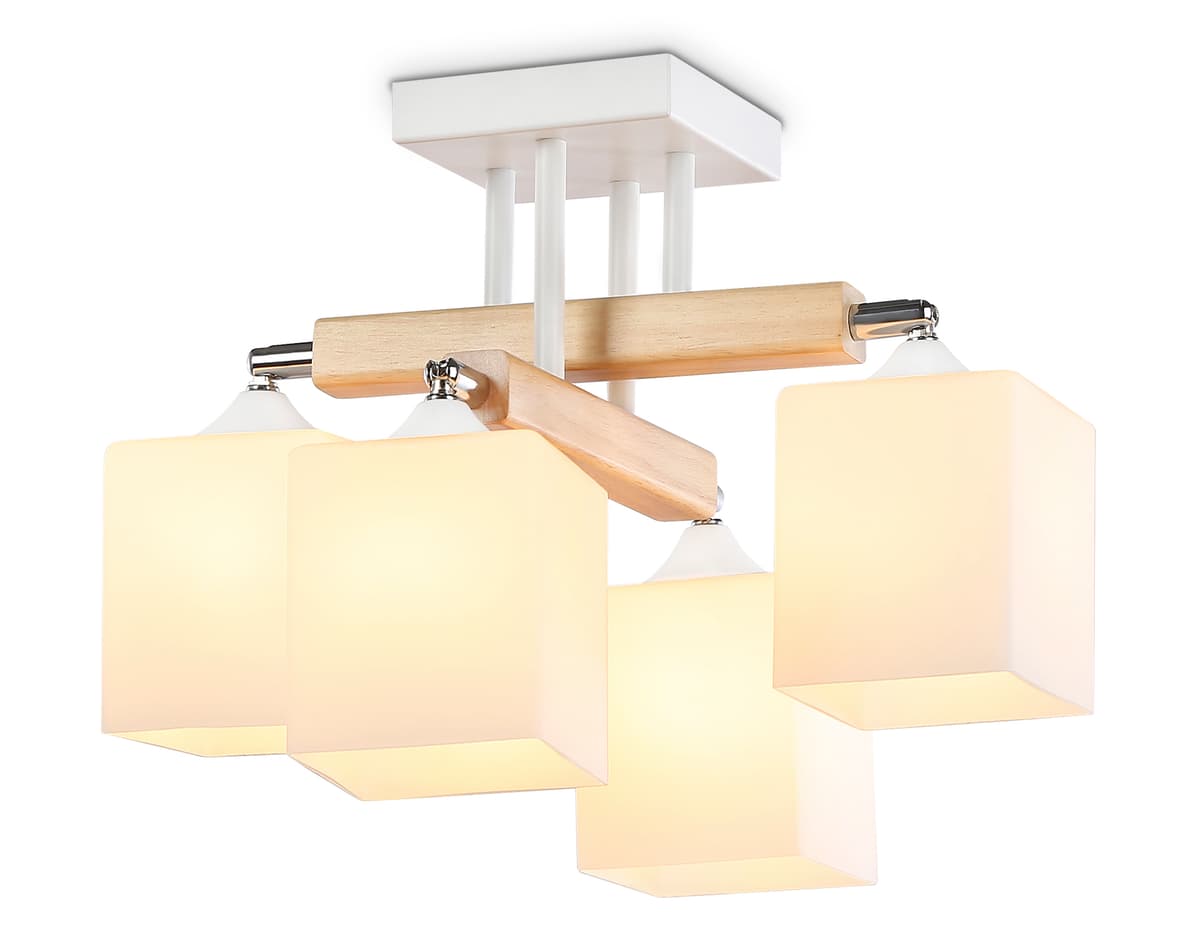 TR9512/4 WH/CH/FR белый/хром/белый матовый E27*4 max 40W D567*266